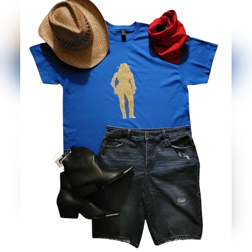 COWGIRL SILHOUETTE NWOT HAND CRAFTED - Picture 4 of 4